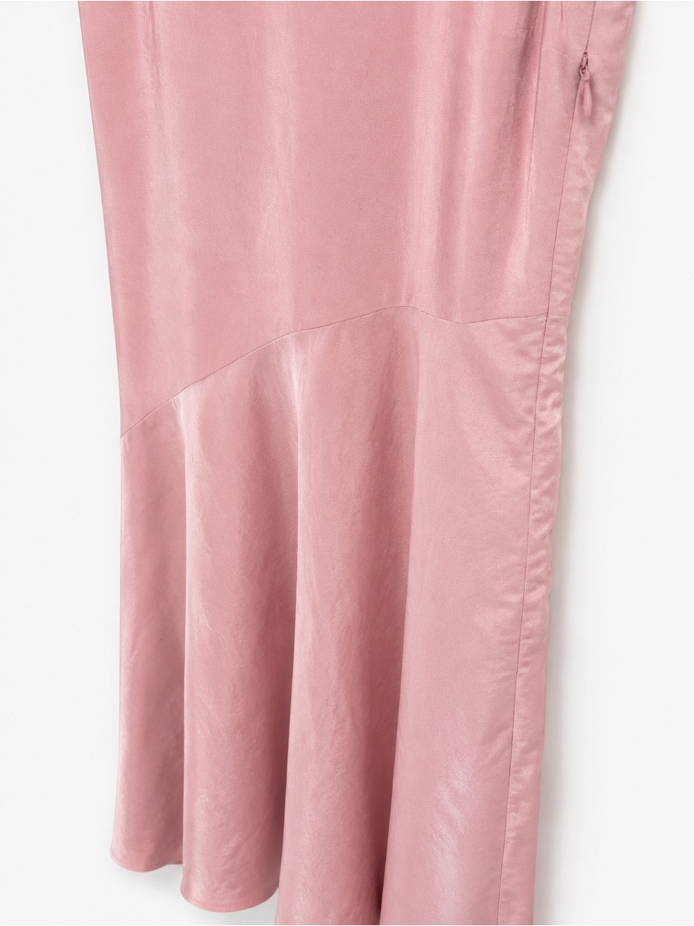 Theory Pink V-Neck Asymmetrical Drop Waist Maxi Dress - Picture 5 of 8